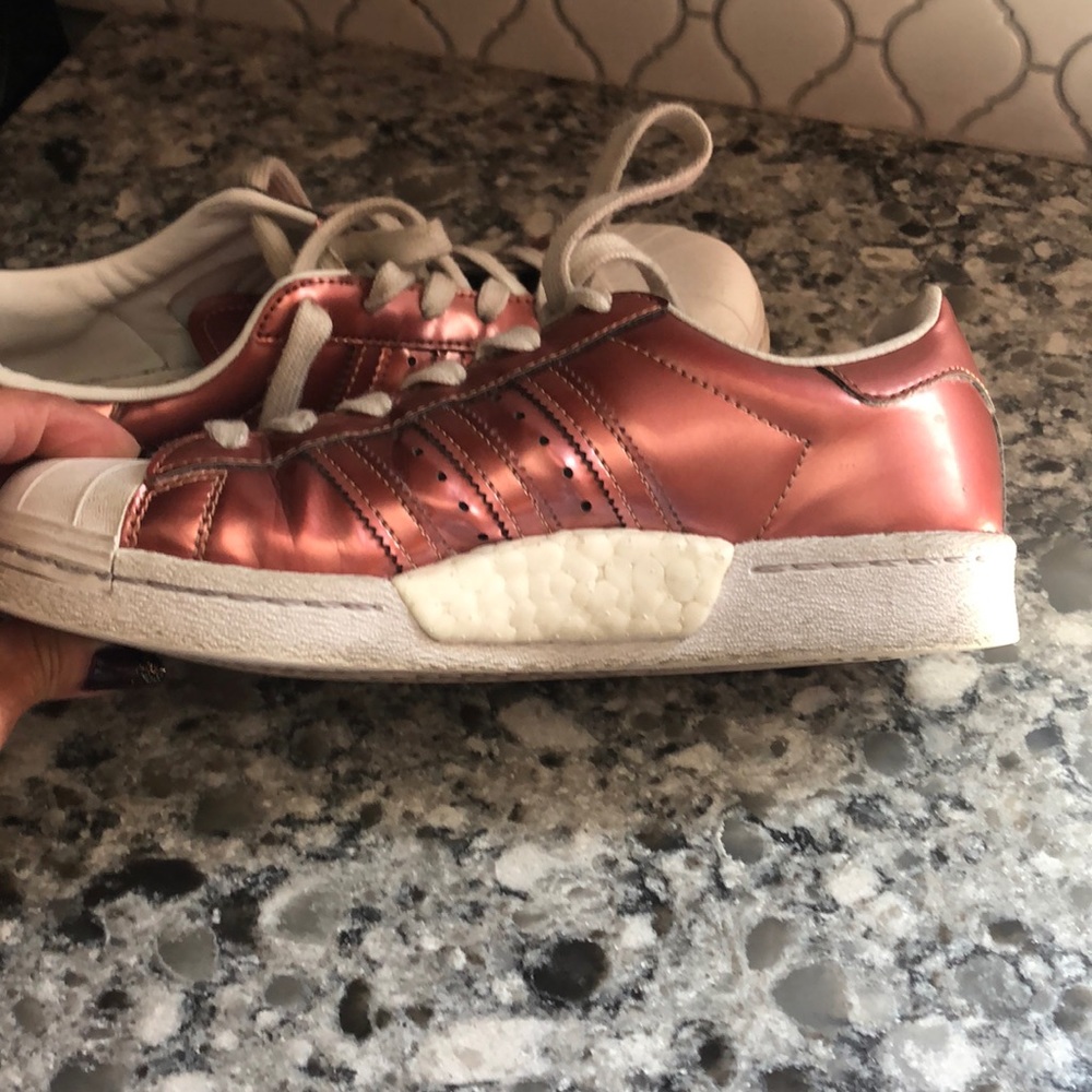 Adidas Superstar Boost Metallic Shell Sneakers - image 7